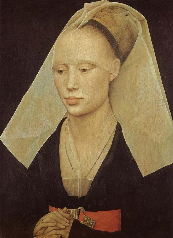 Rogier van der Weyden Kvinnoportratt Sweden oil painting art